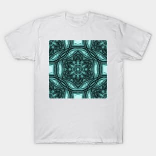 Elegant teal kaleidoscopes T-Shirt